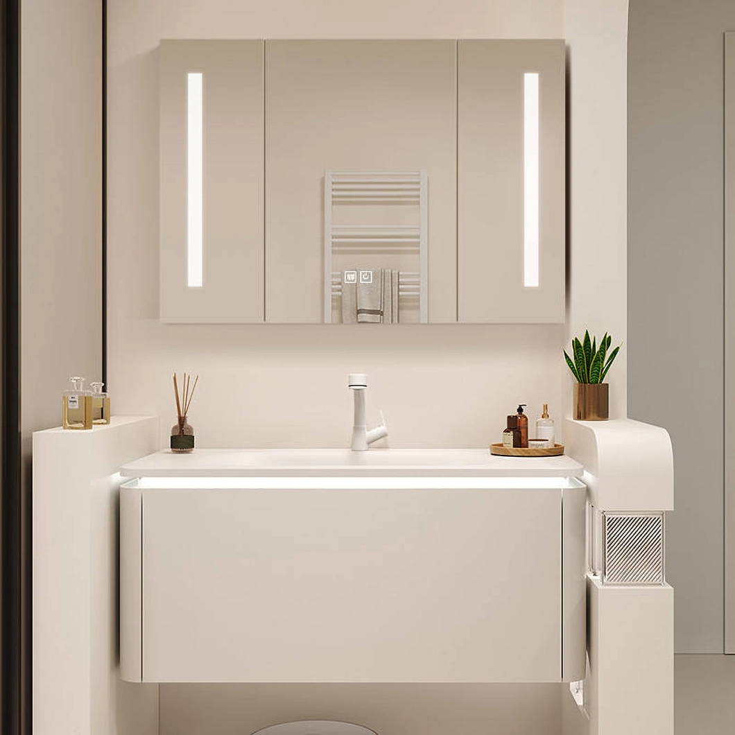 کابینت شناور دیواری لوکس حمام روشویی هتل مدرن کابینت حمام سینک یک نفره مرمر