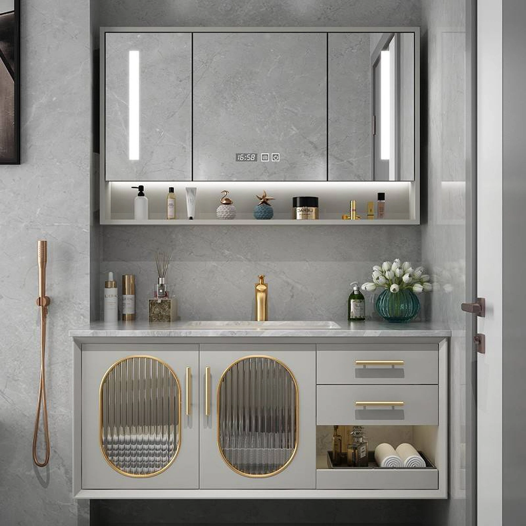 سرویس بهداشتی 2023 کابینت حمام شیشه ای طرح جدید کمد