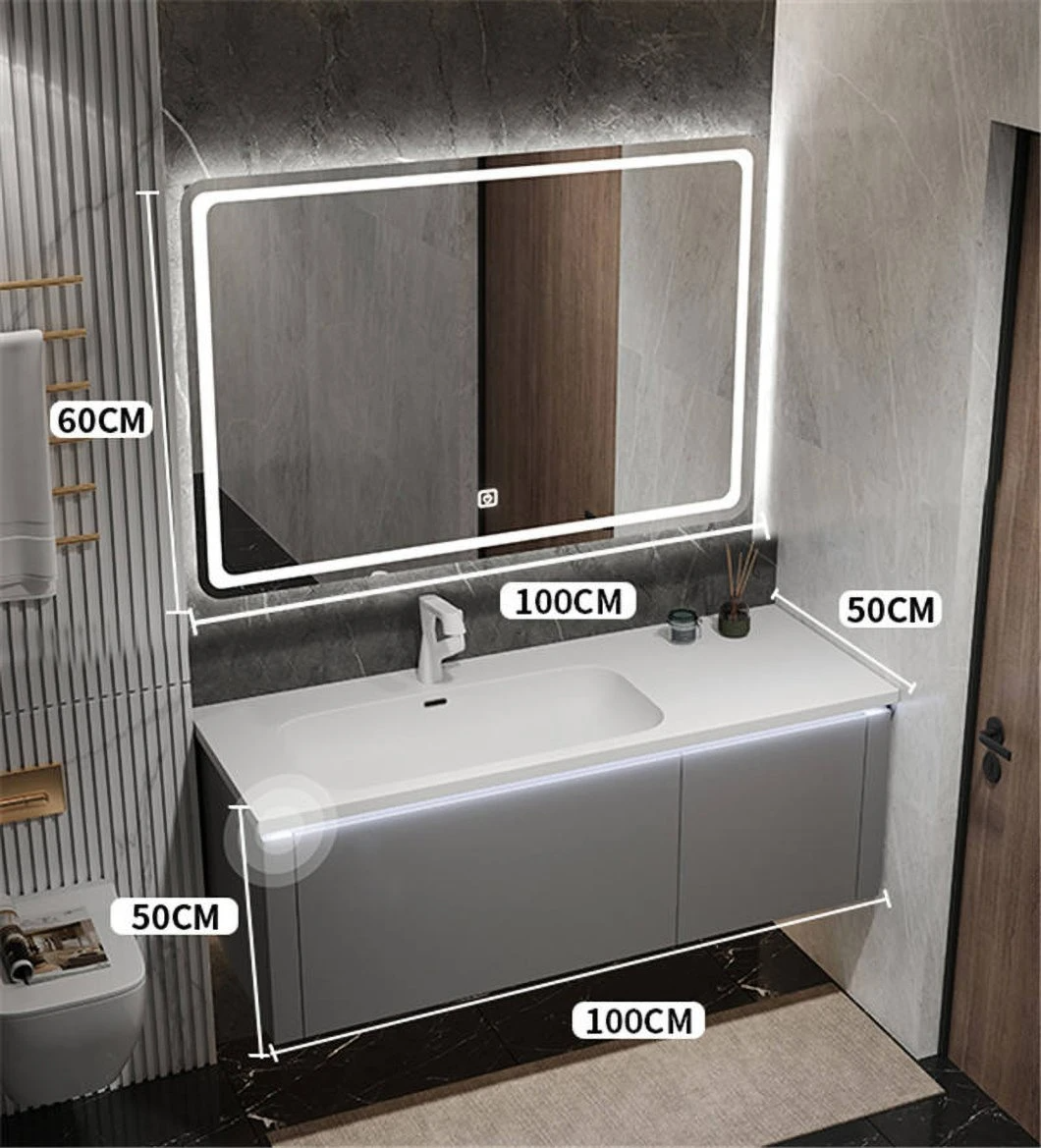 کابینت سینک حمام لولایی از جنس استیل ضد زنگ مدرن کابینت حمام سفید روشویی با کابینت آینه
