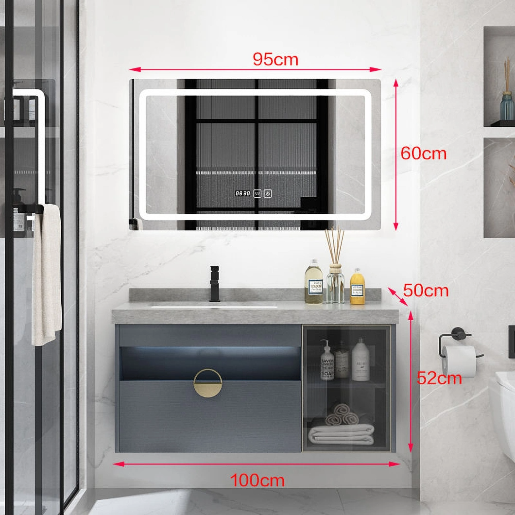 فروش عمده فروشی مدرن به سبک اروپایی سینک روشویی رویه حمام ضد آب ست کابینت روشویی با سینک