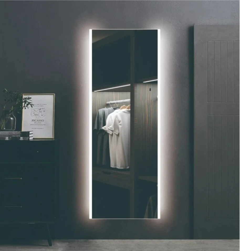 آینه LED اتاق رختکن تمام قد با چراغ