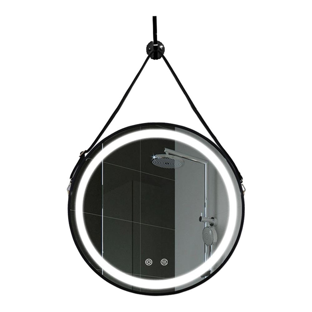 فروش داغ بچه ها آینه حمام 60cm 80cm هتل دکوراتیو مدرن دیوار گرد ضد مه آینه حمام با LED