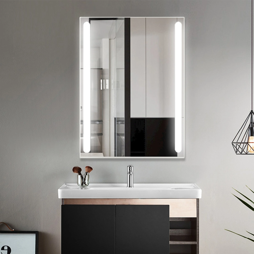 طراحی جدید آینه LED هوشمند حمام روشویی آینه حمام LED با نور