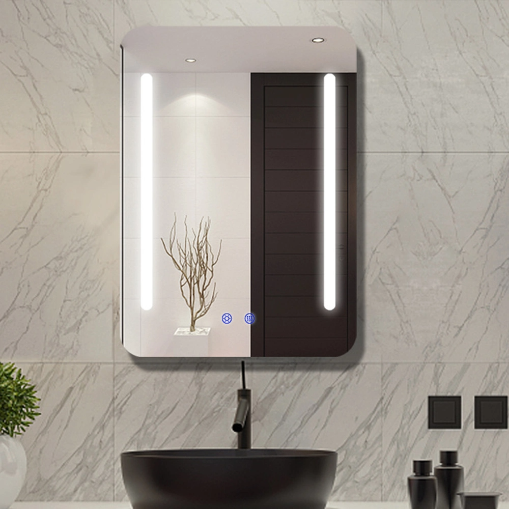 طراحی جدید آینه LED هوشمند حمام روشویی آینه حمام LED با نور