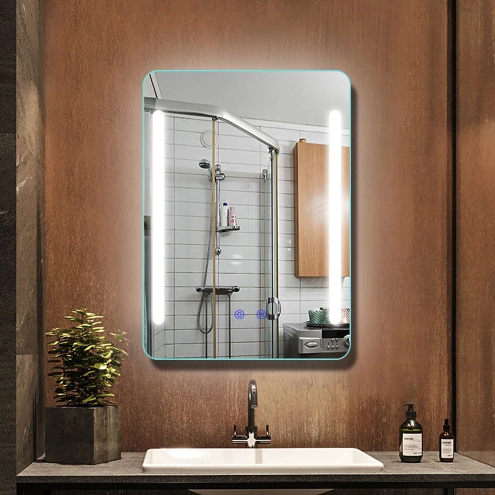 طراحی جدید آینه LED هوشمند حمام روشویی آینه حمام LED با نور