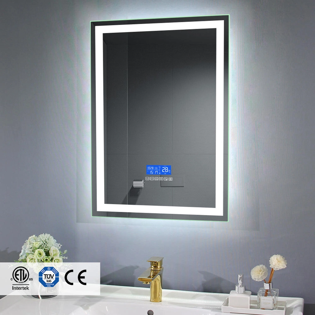 فروش داغ ایالات متحده مبلمان هتل LED چراغ روشویی آینه حمام ضد مه LED حمام آینه