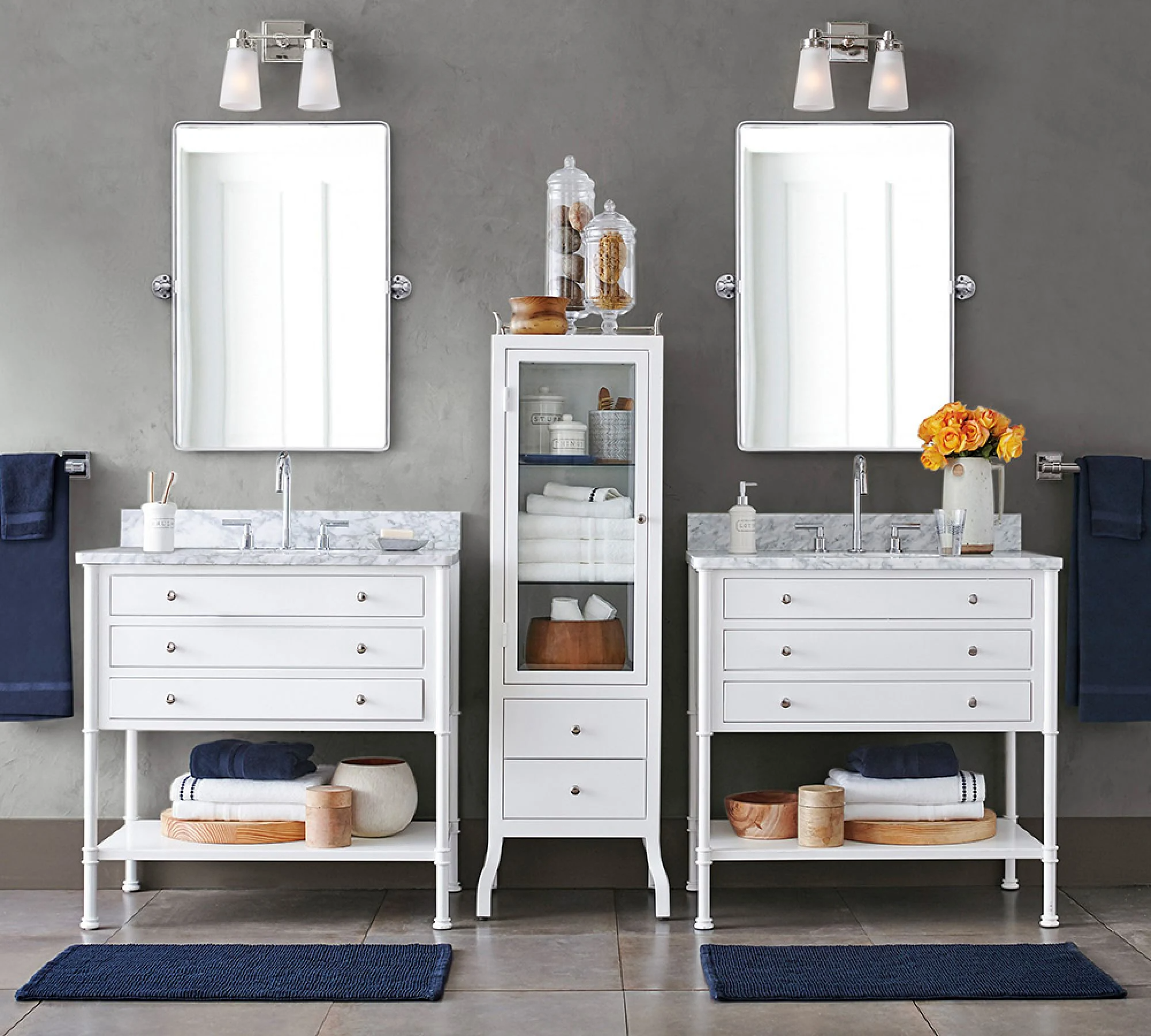 میز روشویی مدرن ارزان قیمت آینه و سینک دو نفره کابینت حمام روشویی لوکس