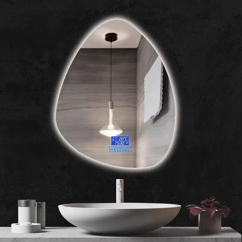نورپردازی سفارشی نامنظم آینه حمام حمام دیواری حمام ویژه آینه LED هوشمند Vanity