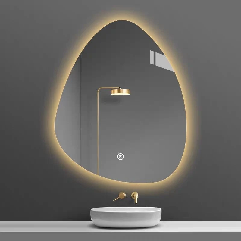 نورپردازی سفارشی نامنظم آینه حمام حمام دیواری حمام ویژه آینه LED هوشمند Vanity