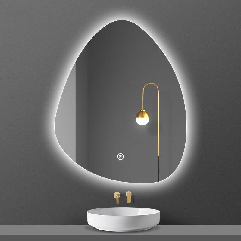 نورپردازی سفارشی نامنظم آینه حمام حمام دیواری حمام ویژه آینه LED هوشمند Vanity