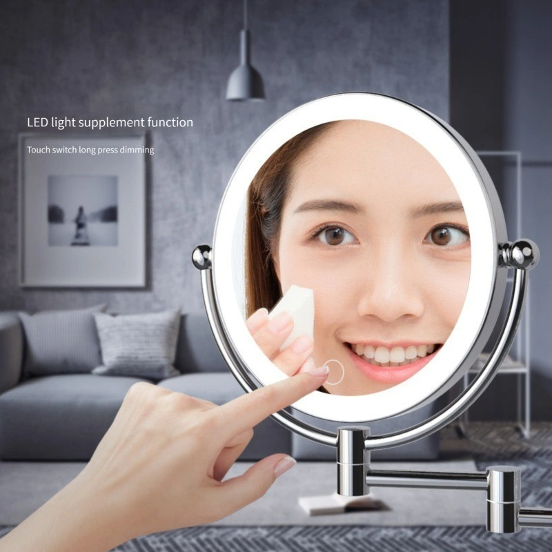 آینه آرایشی LED چراغدار پایه دیواری آینه روشویی LED روشنایی LED روشنایی حمام