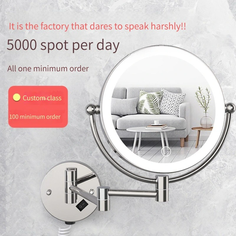 آینه آرایشی LED چراغدار پایه دیواری آینه روشویی LED روشنایی LED روشنایی حمام