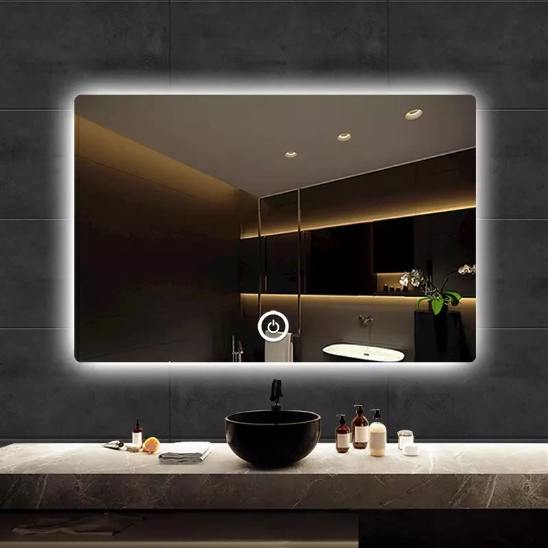 آینه LED هوشمند بدون قاب حمام مستطیلی