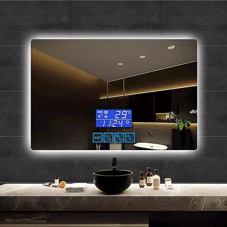 آینه LED هوشمند بدون قاب حمام مستطیلی